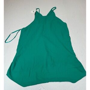LOFT Ann Taylor Green Halter Neck Camisole Tank Top Keyhole Back NWT XS